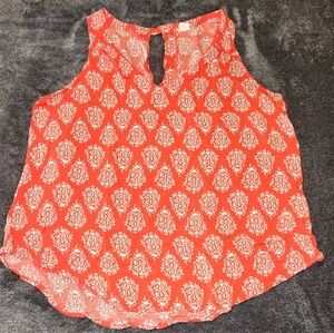 Coral dress tank top